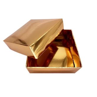 Gold Cardboard Box 3.15x3.15x1.18"