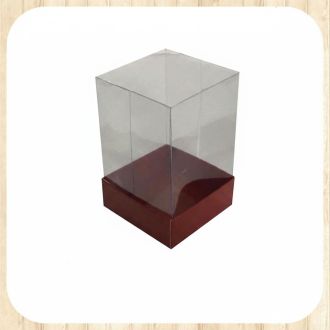 Acetate, One-Sided Cardboard Box - 3.15" x 3.15" x 4.72"
