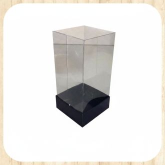 Acetate, One-Sided Cardboard Box - 3.15" x 3.15" x 6.3"
