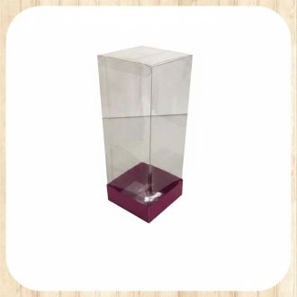 Acetate, One-Sided Cardboard Box - 3.15" x 3.15" x 9.84"