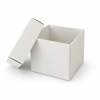 White Cardboard Gift Box - 2.36" x 2.36" x 2.36"