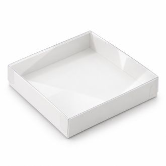 Gift Boxes with Clear Lid - 5.91" x 5.91" x 1.18" - 4 Colors