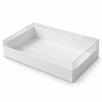 Gift Boxes with Clear Lid - 7.87" x 11.81" x 1.97" - 2 Colors