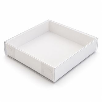 Gift Boxes with Clear Lid - 3.15" x 3.15" x 0.79" - 3 Colors