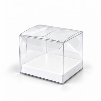 Clear Pop & Lock Boxes with Inside Base - 3.15" x 3.15" - 6 Heights