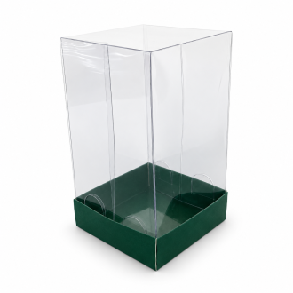 Cardboard Gift Box with Clear Lid - 2.76" x 2.76" x 4.72"