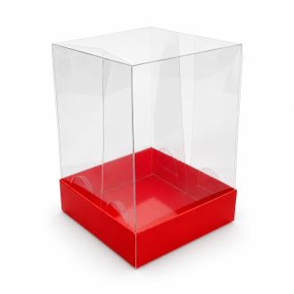Cardboard Gift Box with Clear Lid - 2.76" x 2.76" x 3.94"