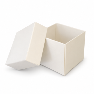 White Cardboard Gift Box - 1.97" x 1.97" x 1.97"
