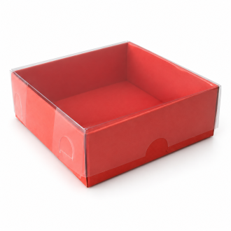 Cardboard Gift Box with Clear Lid - 3.15" x 3.15" x 1.18"