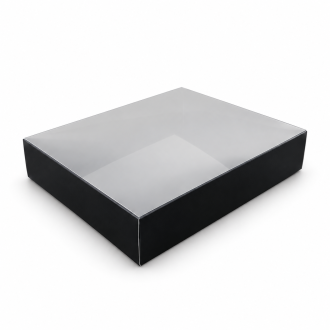 Cardboard Gift Box with Clear Lid - 7.87" x 9.84" x 1.97"