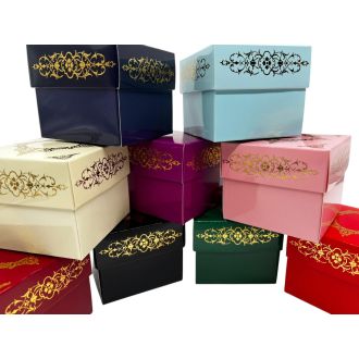 Gold Foil Gift Boxes - Pack of 25 - color overview