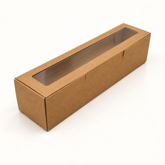 Kraft rectangular window gift box