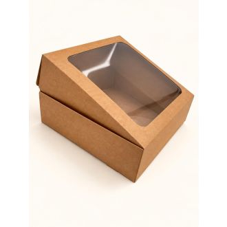 Kraft rectangular window gift box