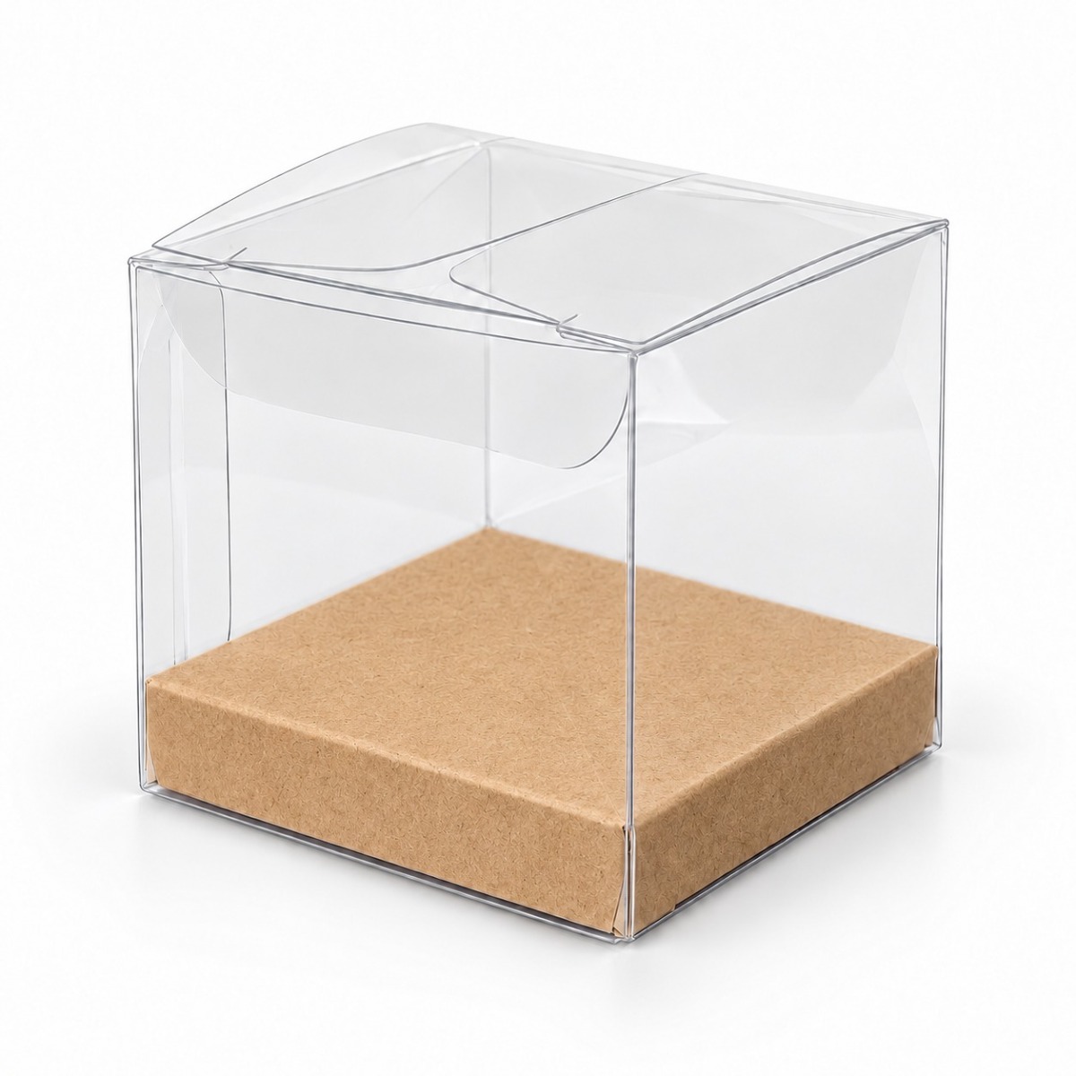 Product illustration · 10 × 10 × 10 cm · Kraft inside base.