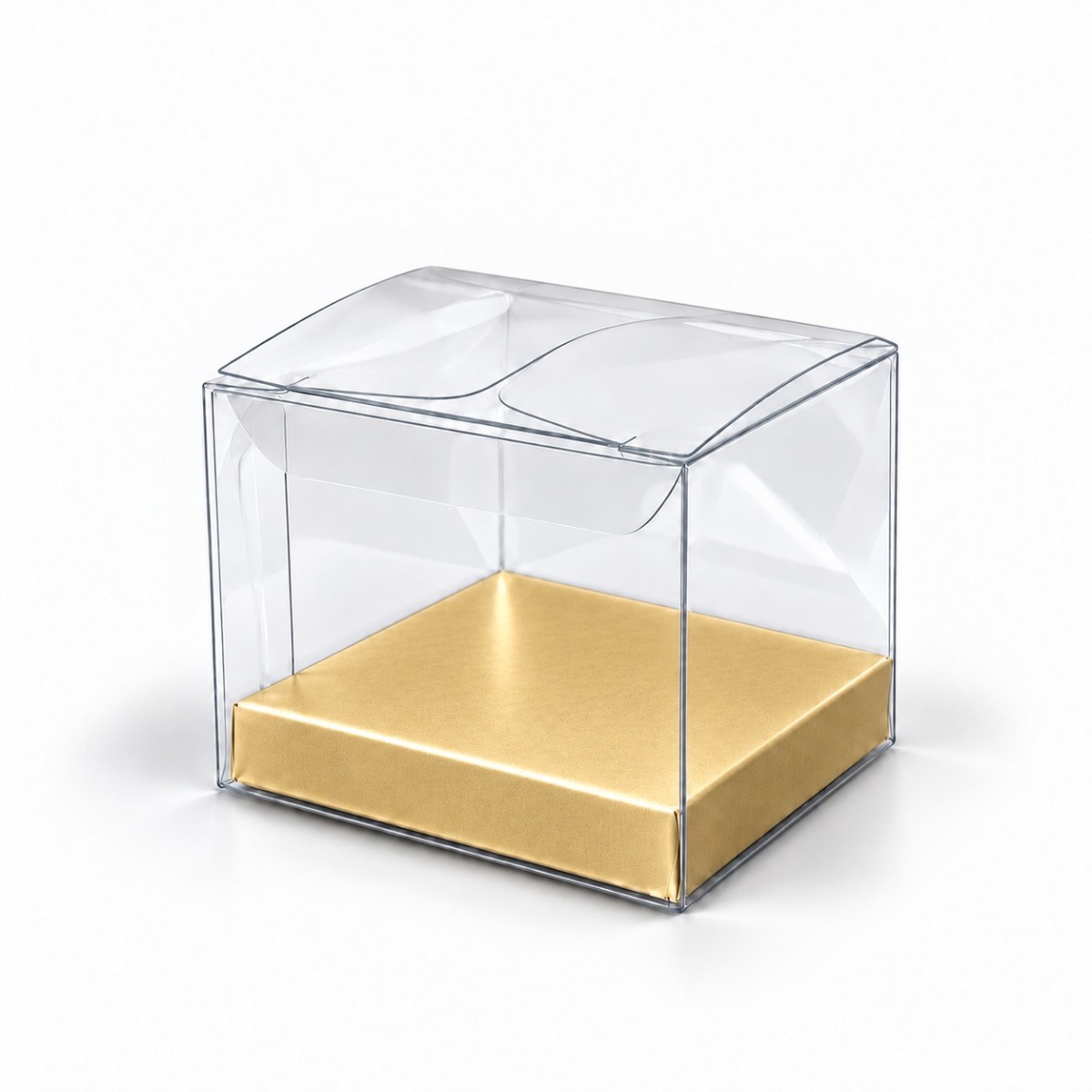 Product illustration · 8 × 8 × 8 cm · Gold inside base.