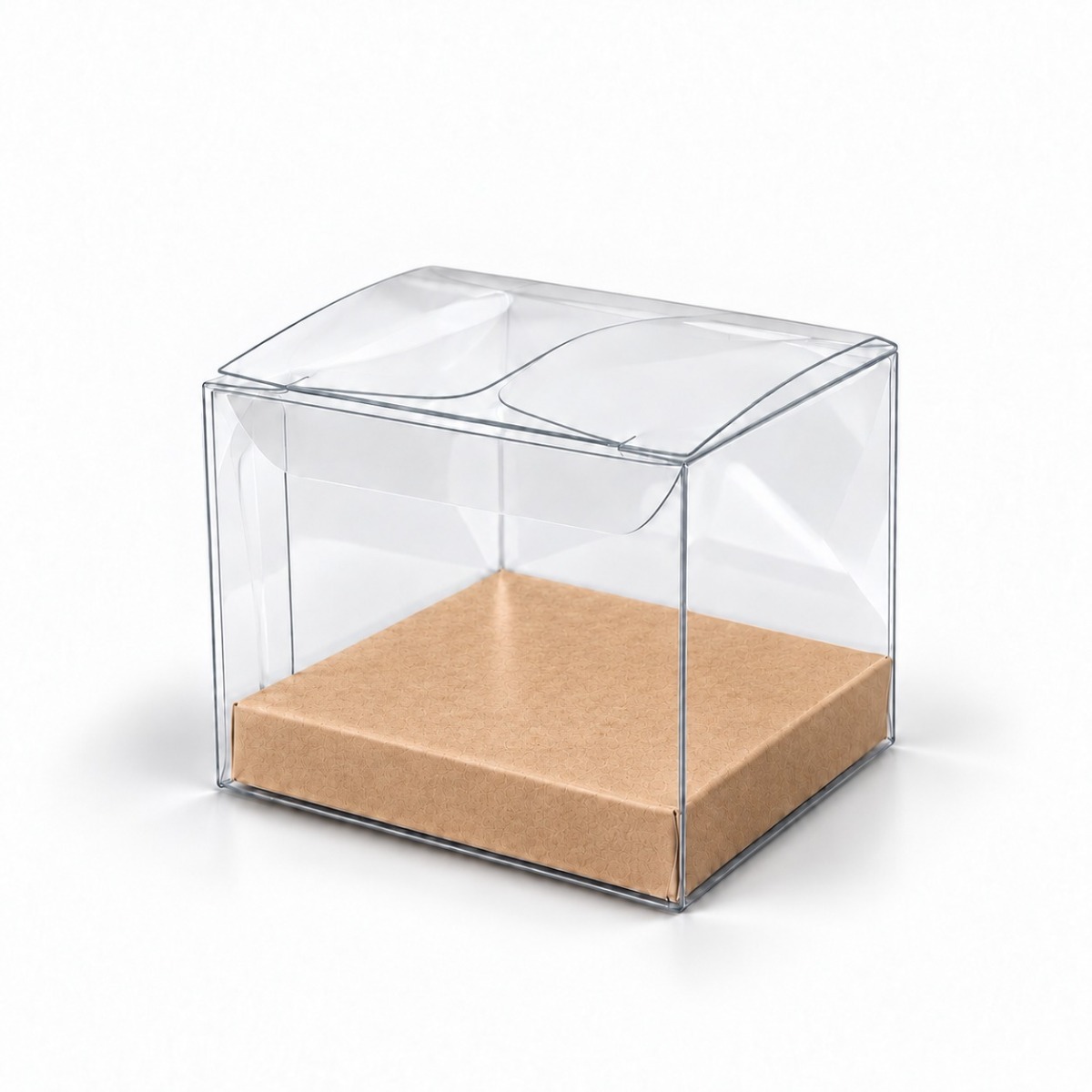 Product illustration · 8 × 8 × 8 cm · Kraft inside base.