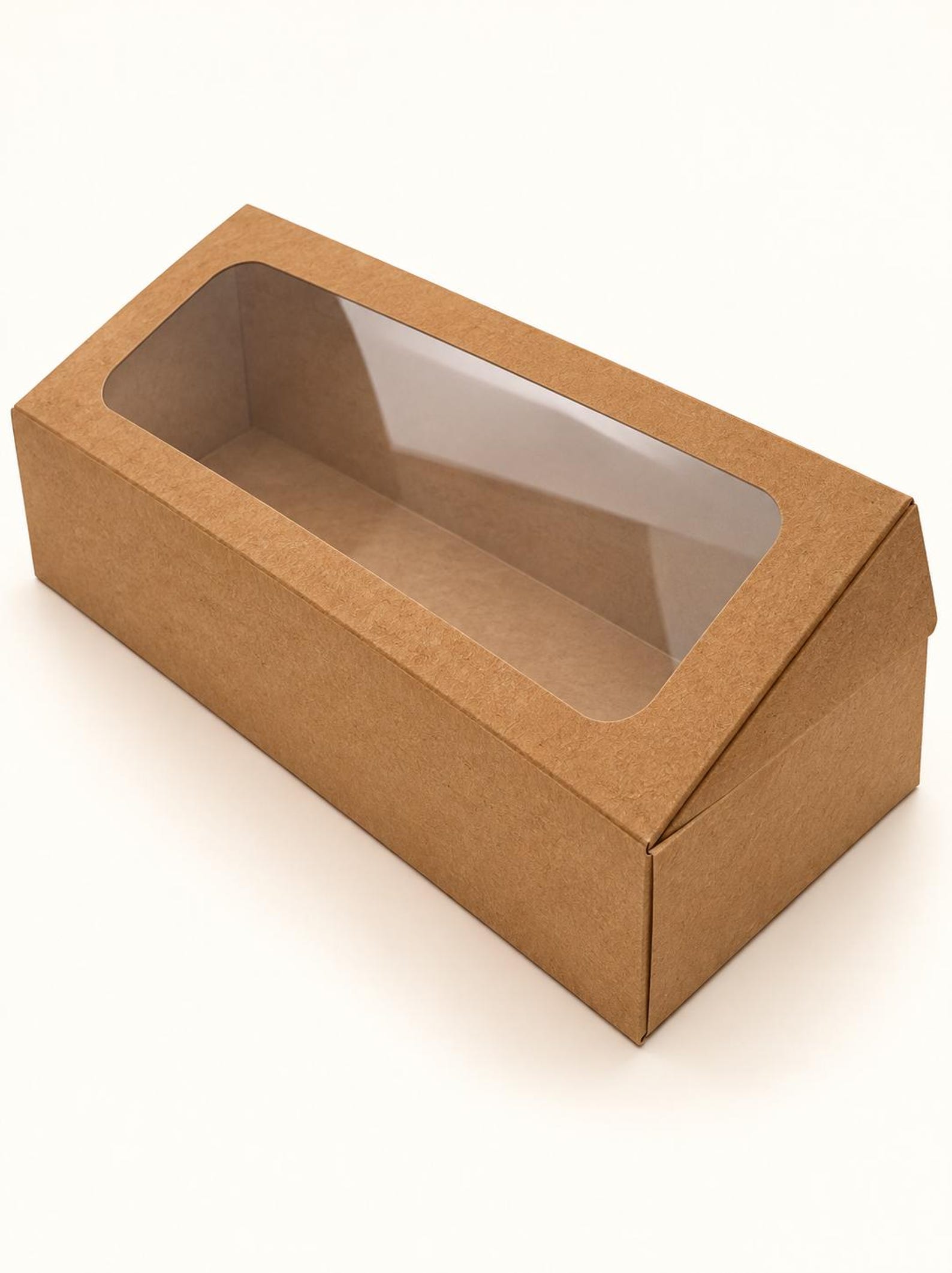 Kraft rectangular window gift box