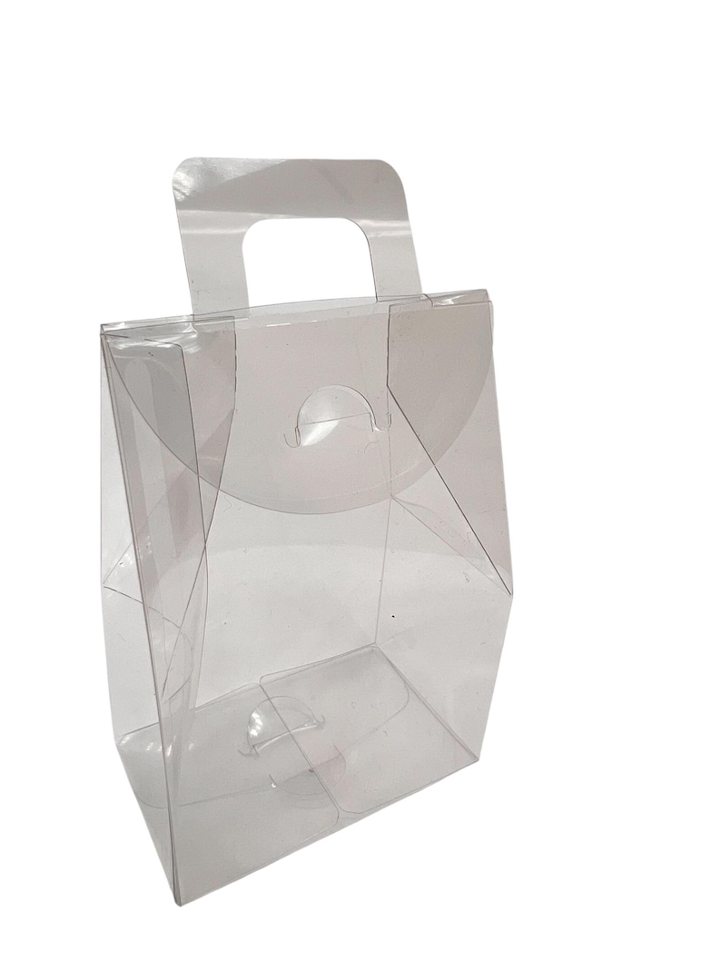 Clear window gift box with handle