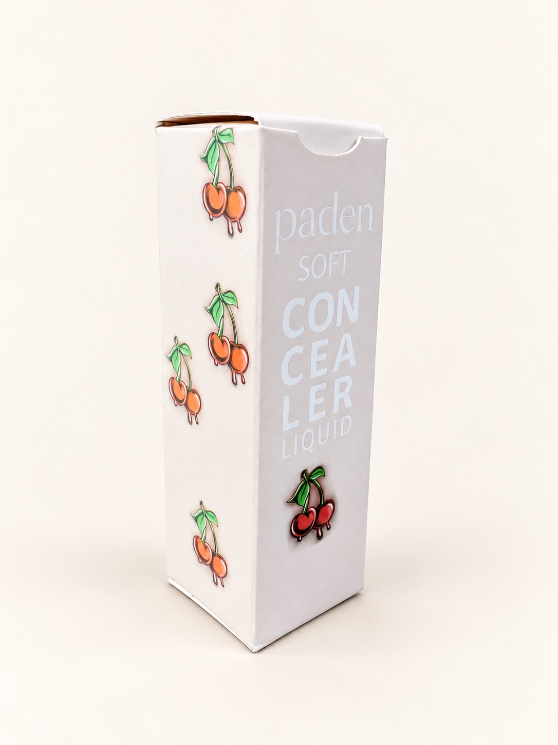 Light printed box with fruit artwork